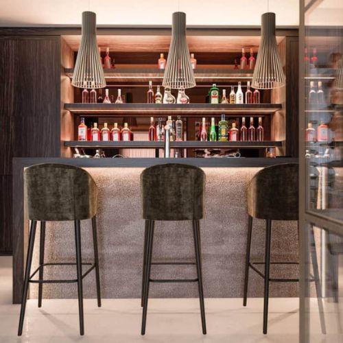 where to install a luxury home bar